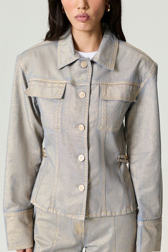 Nocturne Metallic Denim Jacket #2