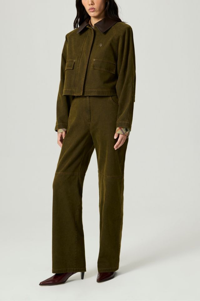 Nocturne Contrast Collar Utility Cropped Jacket #2