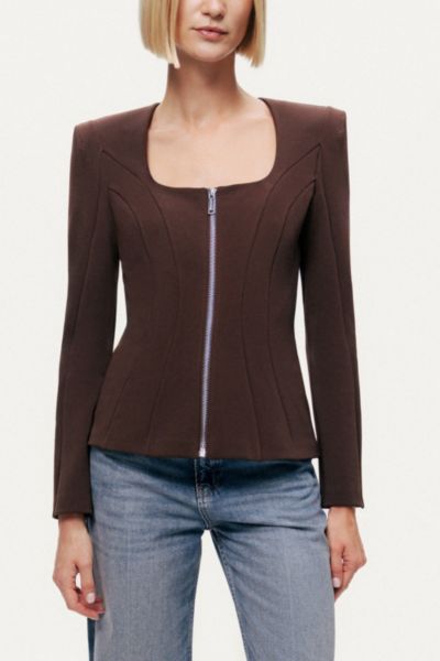 Nocturne Zip Structured Top