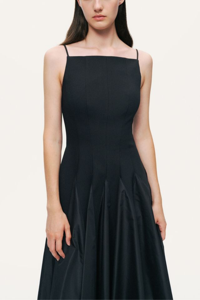 Nocturne Square-Neck Pleated Midi Dress #2