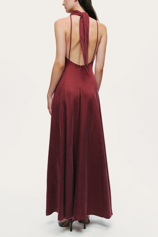 Nocturne Backless Tie-Back Halter Dress #2