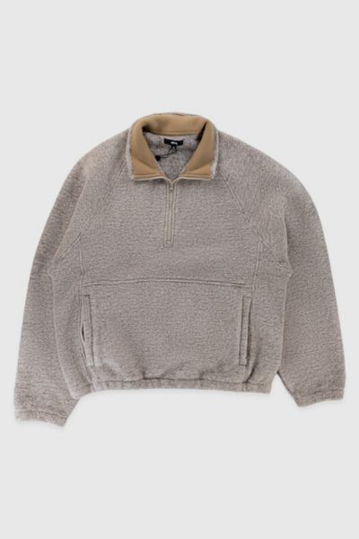 Stussy Wool Blend Fleece Mock Neck Sweatshirt