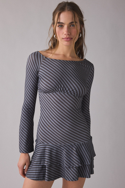long sleeve asymmetric mini dress Joanna Oversized Long Sleeve Asymmetric Mini Dress main image 1