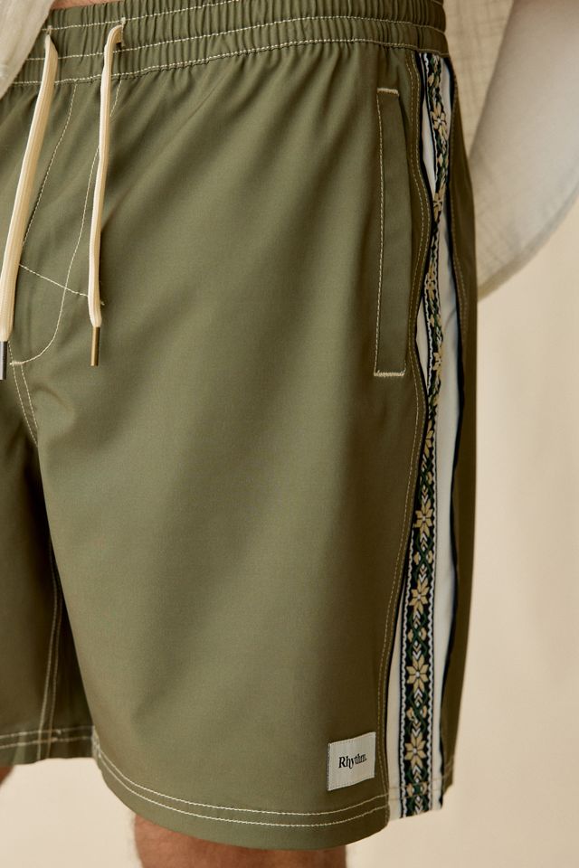 Rhythm Panel Stripe Beach Swim Shorts #3
