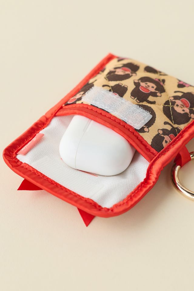 Sonix X Monchhichi Print Quilted Earbud Case Keychain #1