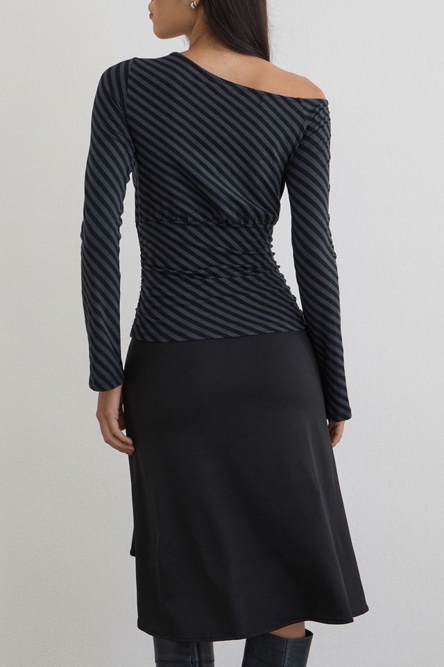 Motel Hoang Asymmetric Off-Shoulder Long Sleeve Top #2