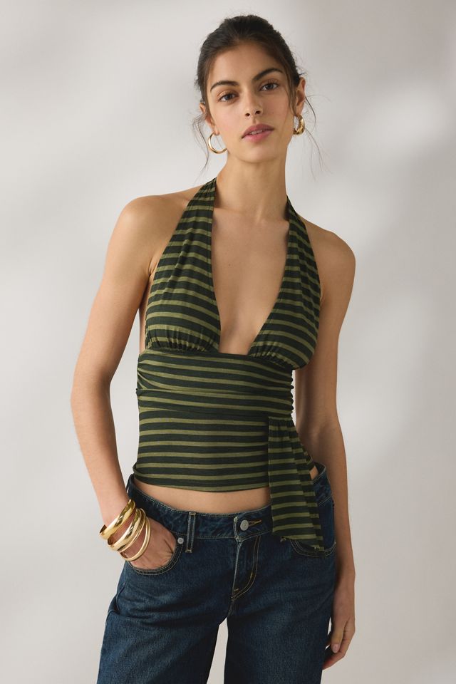 Motel Aprilla Tie-Detail Halter Neck Top #1