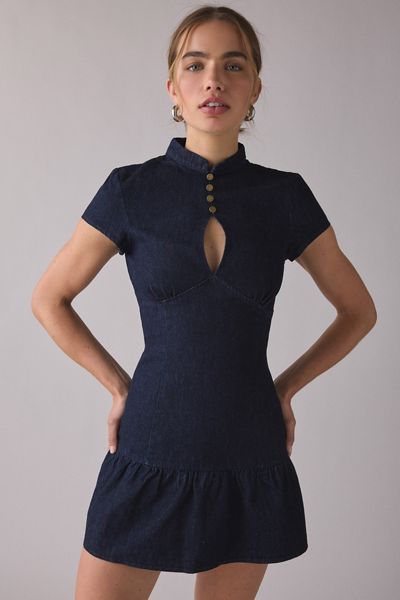bodycon plus dress terne Long Sleeve Turtleneck Mini Dress | Black | Size S