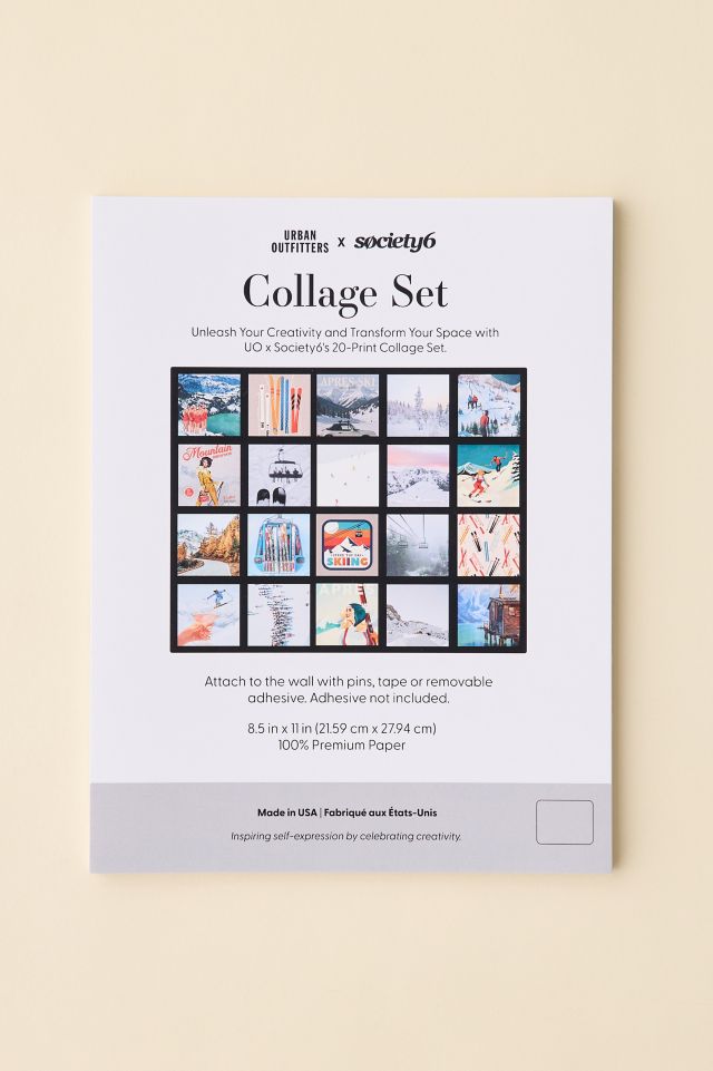 Winter Slopes Art Print Collage Kit #3