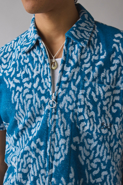 Dark Seas Mitch Terrycloth Zip Shirt