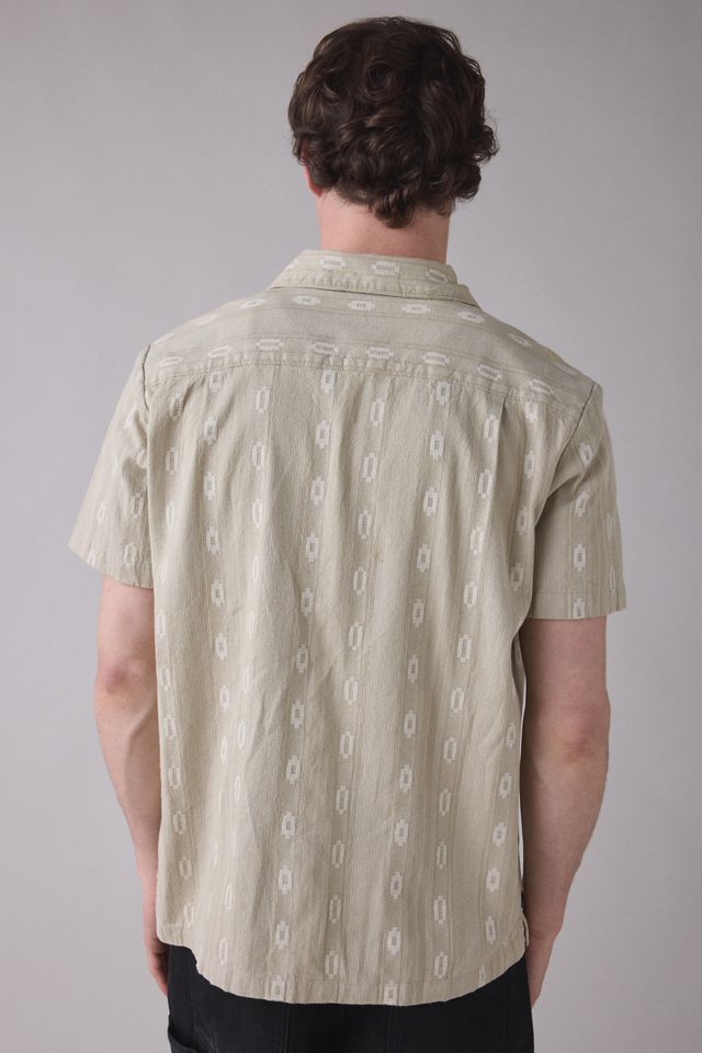 Dark Seas Breezy Textured Pattern Short Sleeve Shirt #1