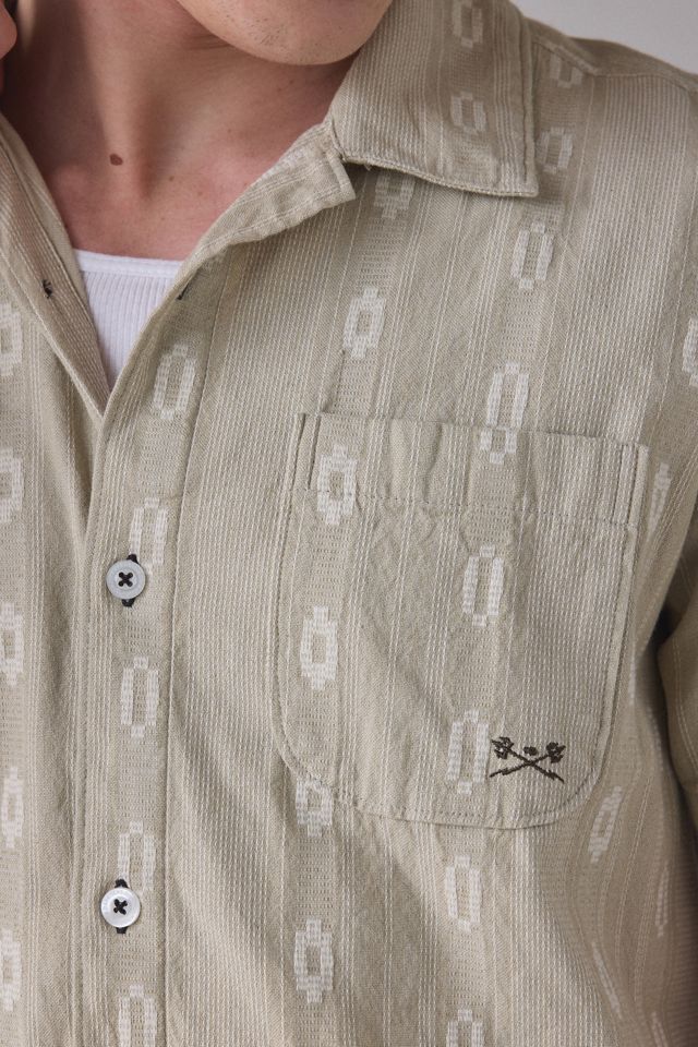 Dark Seas Breezy Textured Pattern Short Sleeve Shirt #2