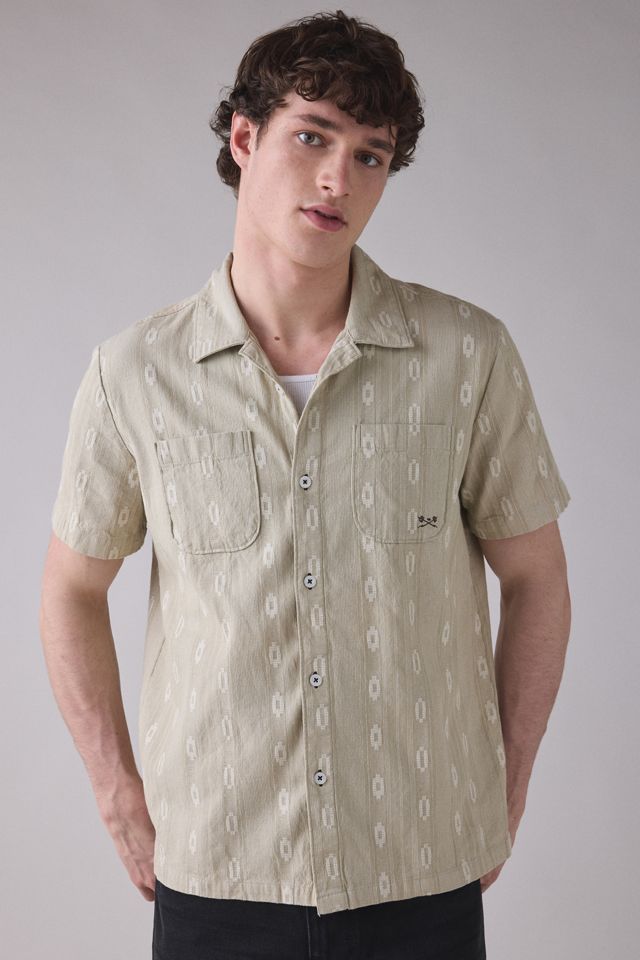 Dark Seas Breezy Textured Pattern Short Sleeve Shirt #3