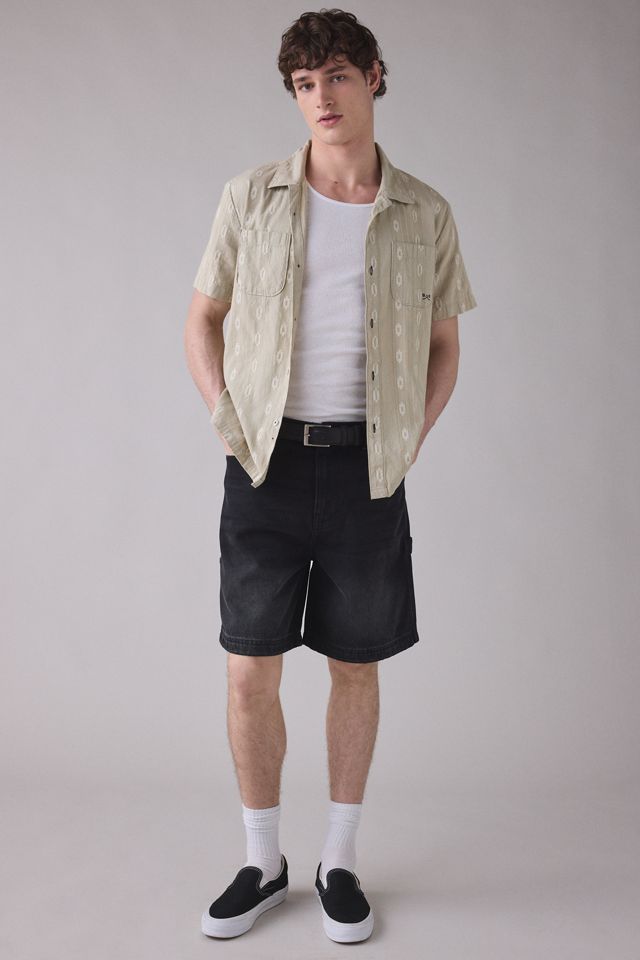 Dark Seas Breezy Textured Pattern Short Sleeve Shirt #4
