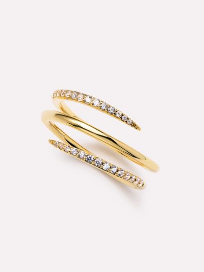 Ana Luisa Oren Triple Claw Ring