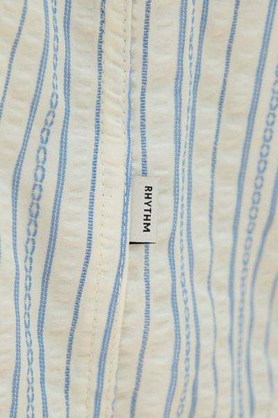 Rhythm Novelty Textured Stripe Button-Down Shirt