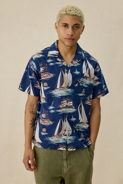 Polo Ralph Lauren Andy Nautical Pattern Camp Collar Shirt