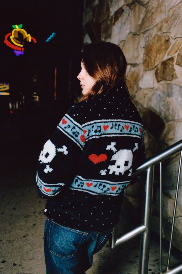 Strawberry Western Skully Sherpa Jacket #4