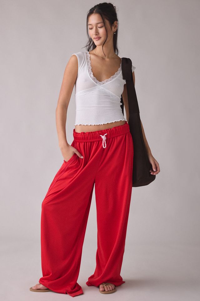Out From Under Diana Plunging Lace Trim Cap Sleeve Top #2