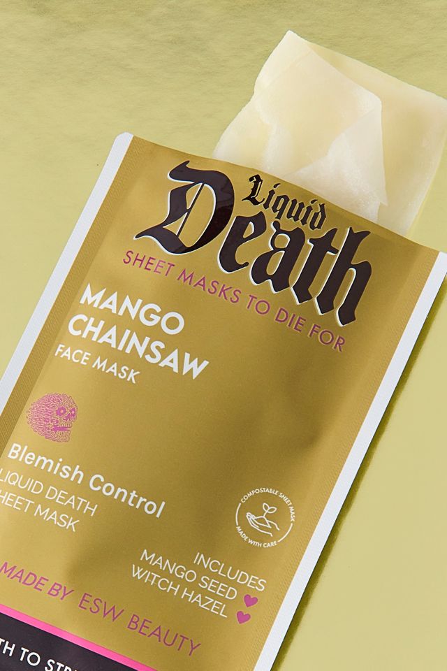 ESW Beauty X Liquid Death Facial Sheet Mask #1