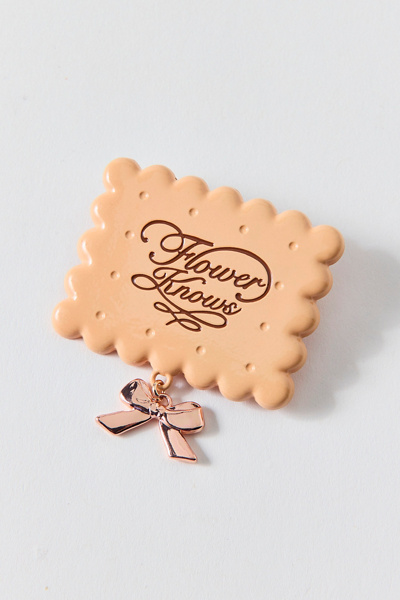 Flower Knows The Sweetie Series Bear Hair Clip In Cookie, Women's At Urban Outfitters In Brown