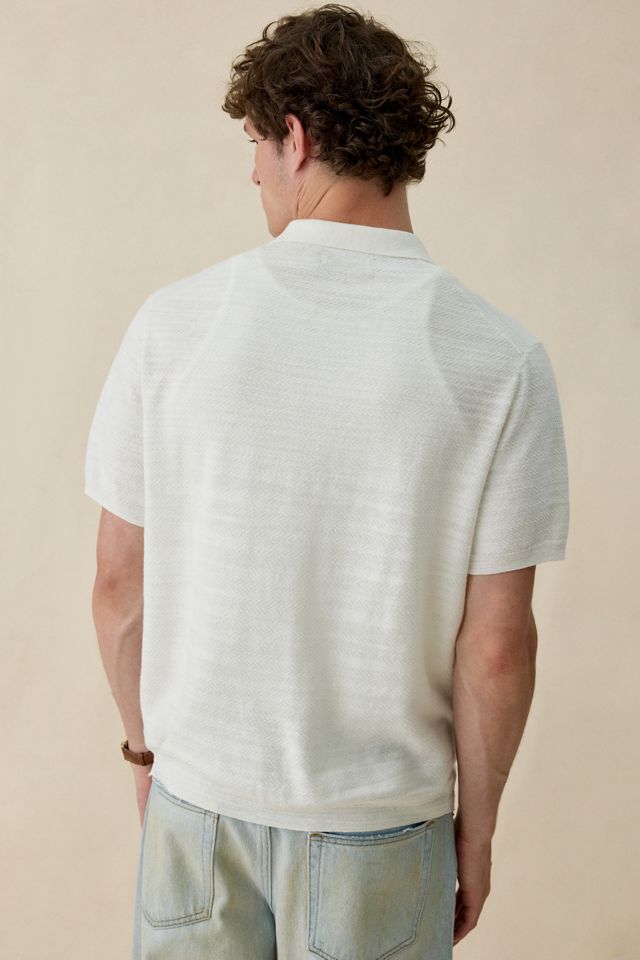 Polo Ralph Lauren Textured Short Sleeve Polo Cardigan #1