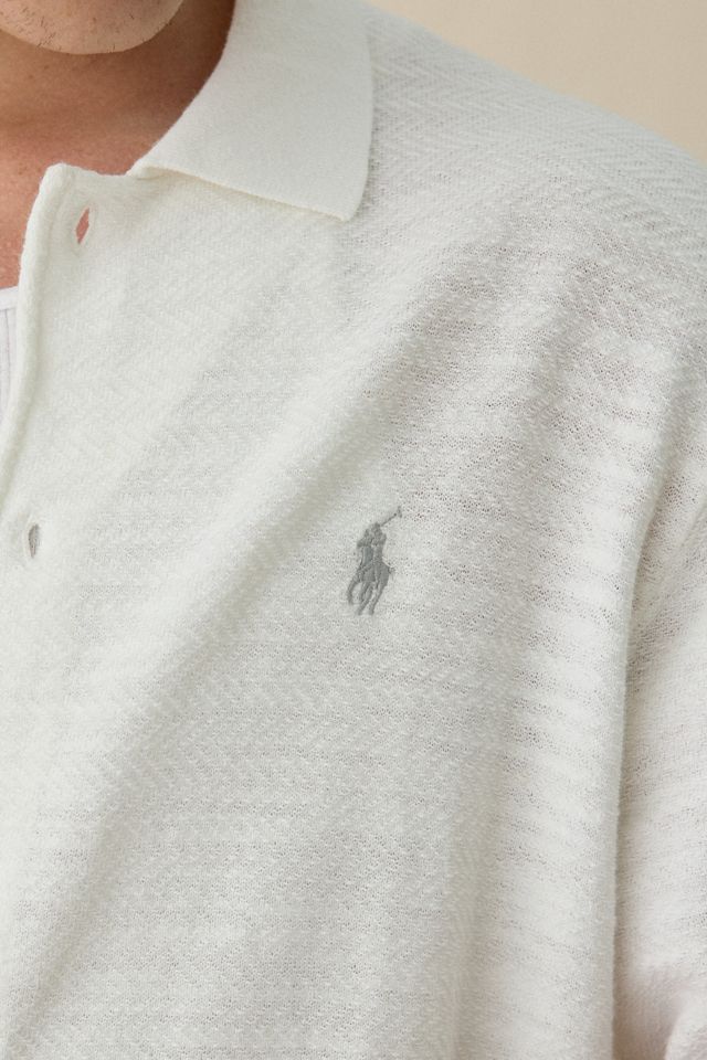 Polo Ralph Lauren Textured Short Sleeve Polo Cardigan #2