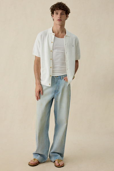 Polo Ralph Lauren Textured Short Sleeve Cardigan