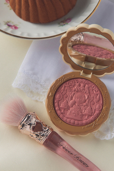 Flower Knows The Sweetie Bear Series Rounded Blush Brush In Strawberry Pink At Urban Outfitters