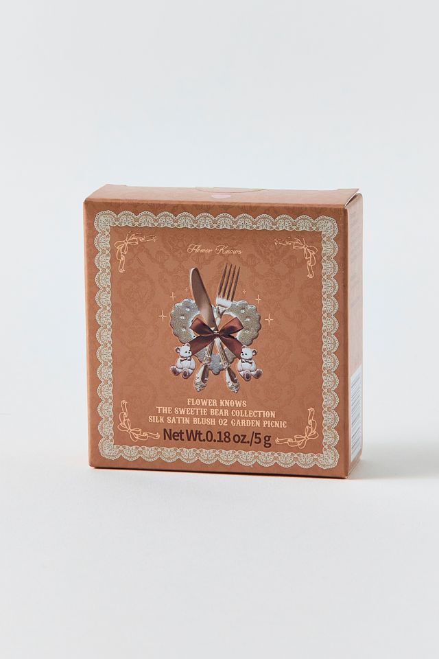 Flower Knows The Sweetie Bear Series Silk Satin Blush #3