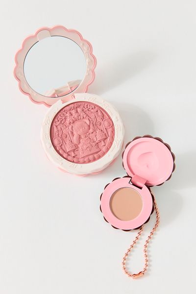 Flower Knows The Sweetie Bear Series Satin & Matte Blush Bag Charm Set