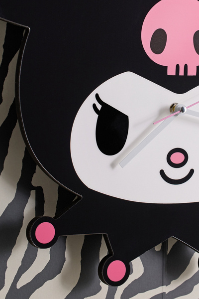 Sanrio Kuromi Head Acrylic Wall Clock