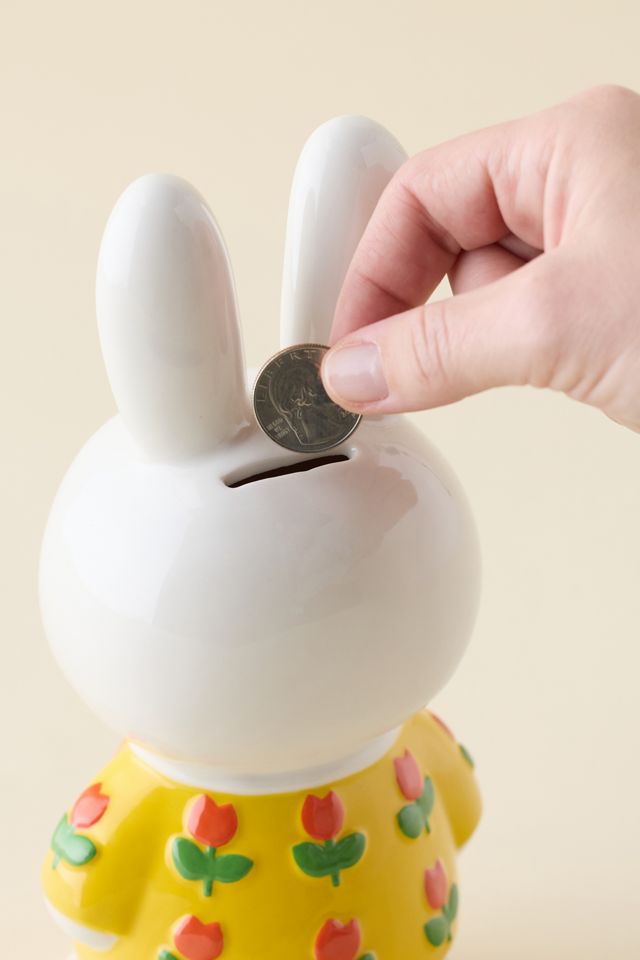 Miffy Tulip Ceramic Figure Coin Bank #1