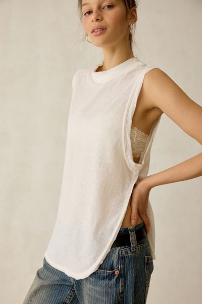 BDG Mirage Side-Split Tunic Tank Top