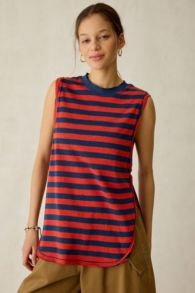BDG Mirage Side-Split Tunic Tank Top