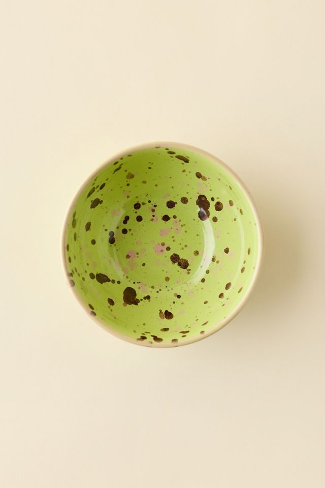Splatter Paint Ceramic Cereal Bowl #1