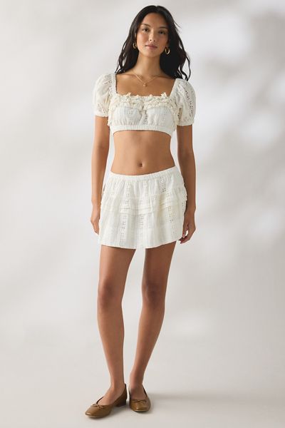 Kimchi Blue Dreamy Days Lace Skirt 2-Piece Set