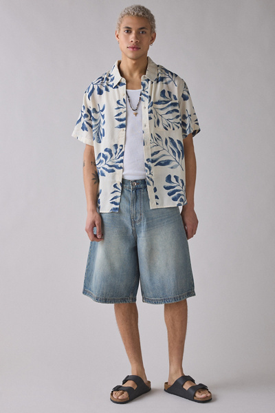 BDG Patterned Baggy Short Sleeve Shirt