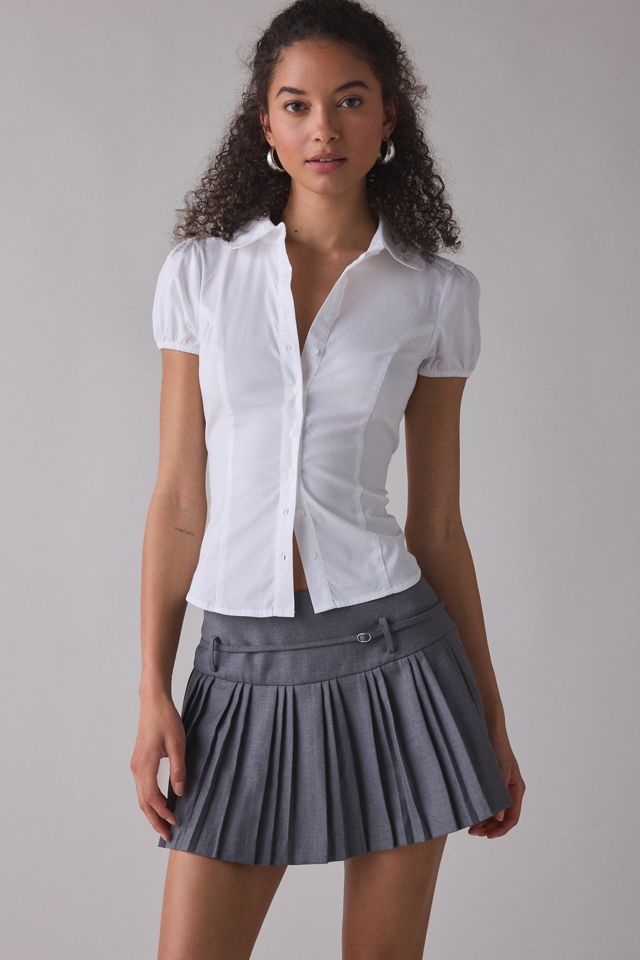 Zemeta Take Me Pleated Belted Mini Skirt #1