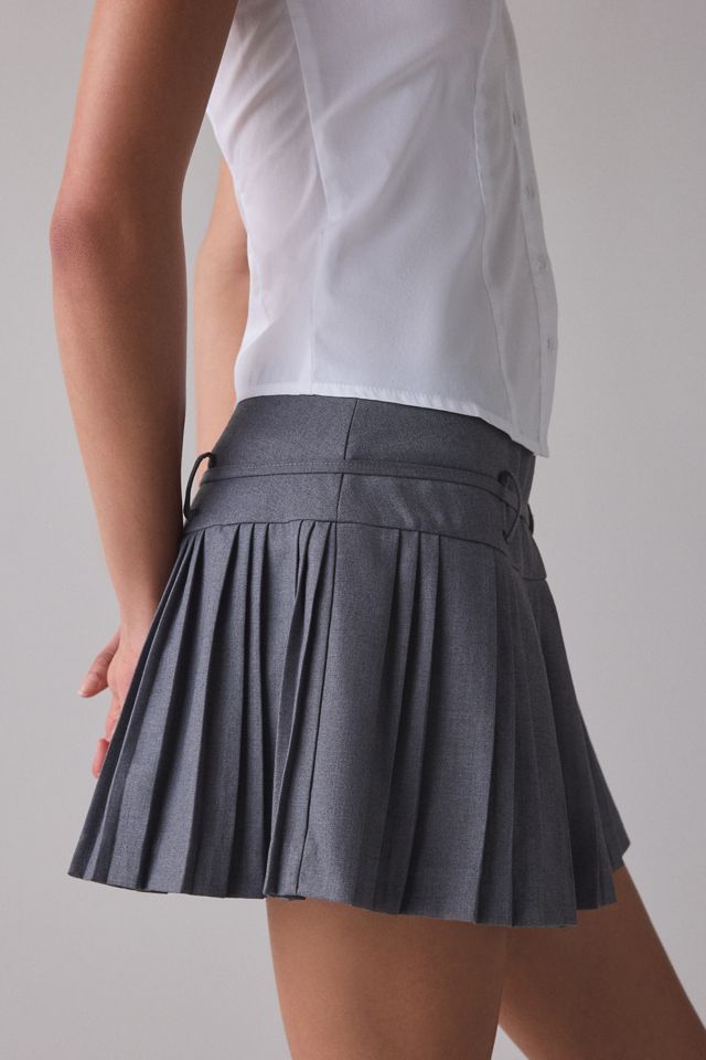 Zemeta Take Me Pleated Belted Mini Skirt #2