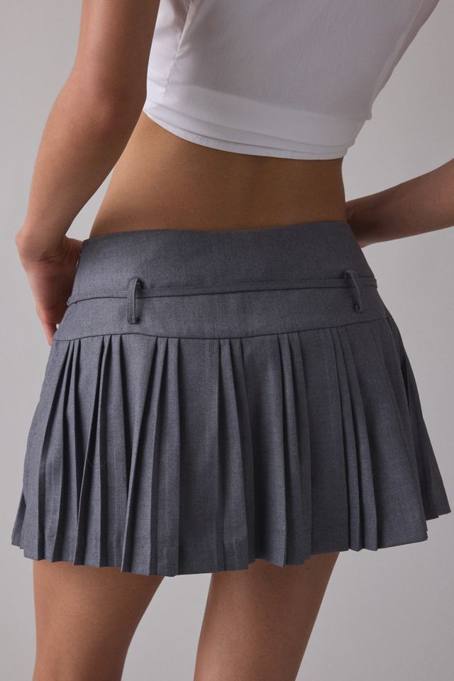 Zemeta Take Me Pleated Belted Mini Skirt #3