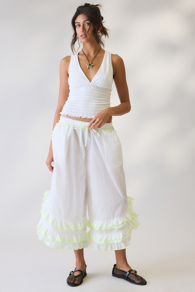 Kimchi Blue Kiss And Tell Ruffle Pull-On Pants | Urban Outfitters