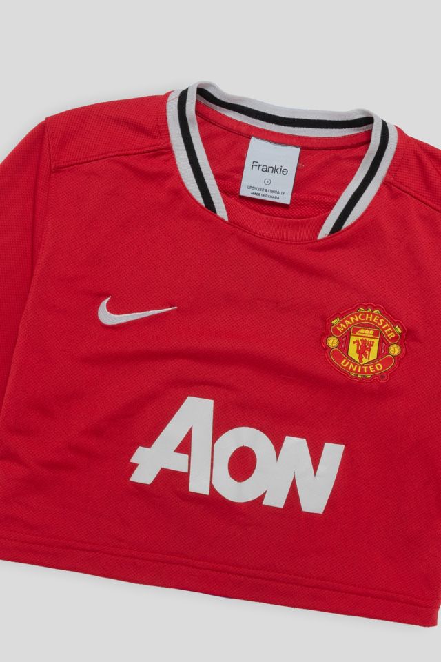 Frankie Collective Rework Manchester United FC Crop Jersey #1