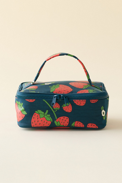 Baggu Small Cosmetic Case In Strawberry Blossom At Urban Outfitters