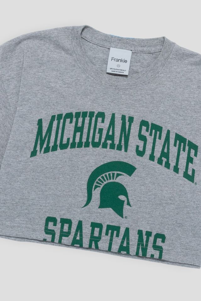 Frankie Collective Rework Michigan State Spartans Crop Tee #2