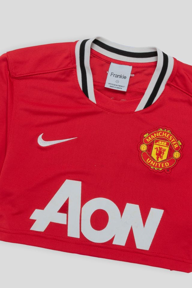 Frankie Collective Rework Manchester United FC Crop Jersey #1