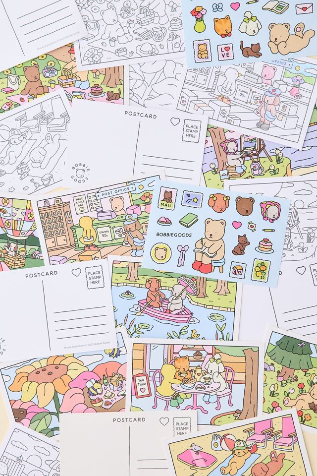 Livre de coloriage de cartes postales Bobbie Goods : 20 cartes postales par Bobbie Goods #3