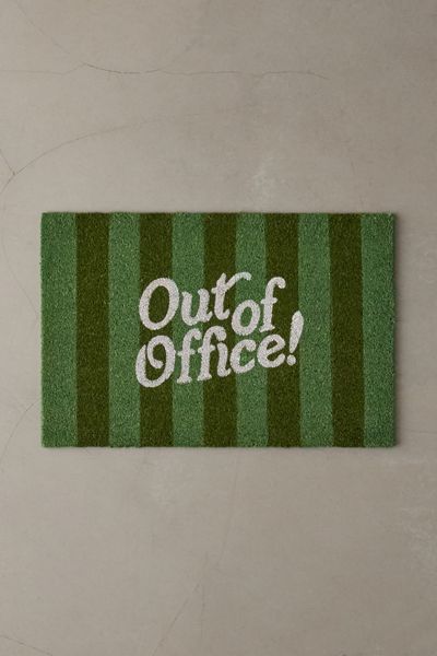 Out Of Office Printed Coir Doormat