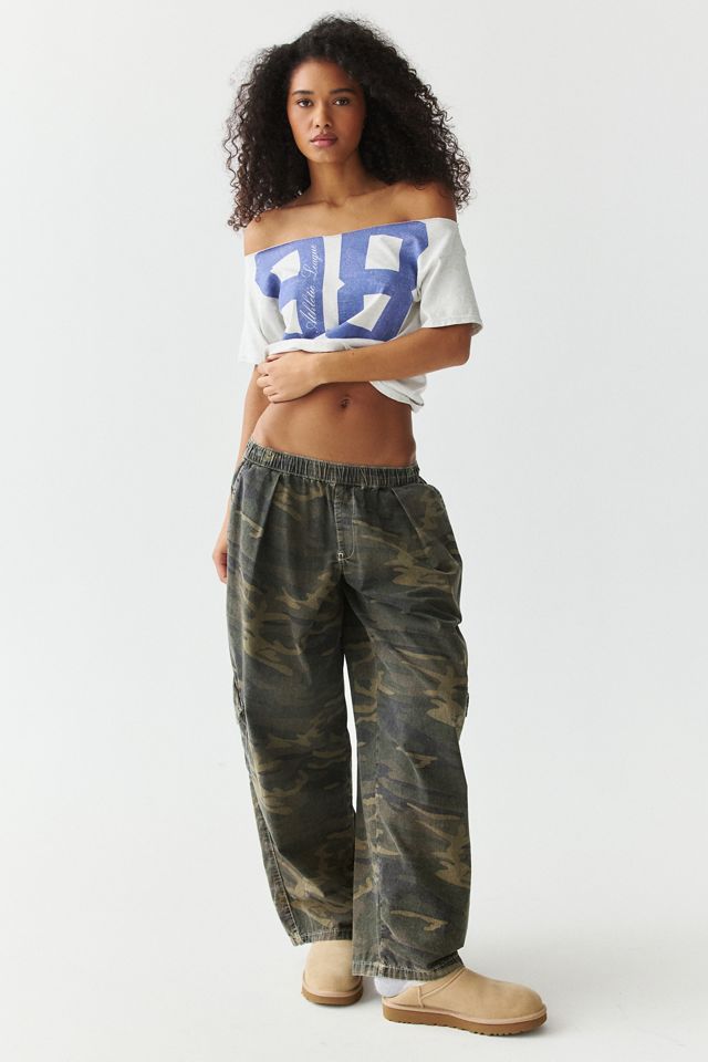 BDG 98 Varsity Graphic Oversized Off-The-Shoulder Tee #1