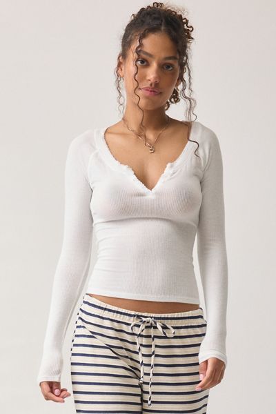 Out From Under Bec Ballet Wrap Top | Urban Outfitters Canada
